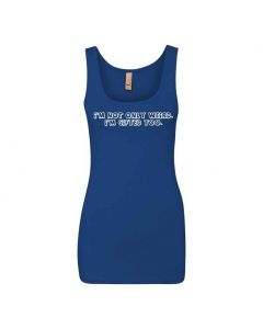 I'm Not Only Weird, I'm Gifted Too. Graphic Clothing - Women's Tank Top - Blue