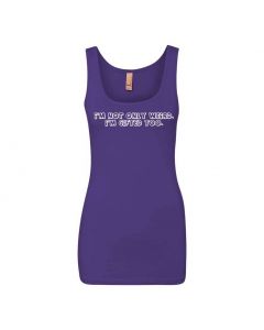 I'm Not Only Weird, I'm Gifted Too. Graphic Clothing - Women's Tank Top - Purple