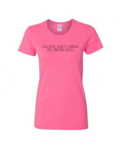 I'm Not Only Weird, I'm Gifted Too Womens T-Shirts-Pink-Womens Large