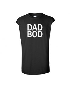 Dad Bod Mens Cut Off T-Shirts-Black-2X-Large