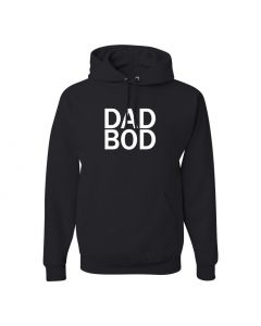 Dad Bod Mens Pullover Hoodies-Black-Large