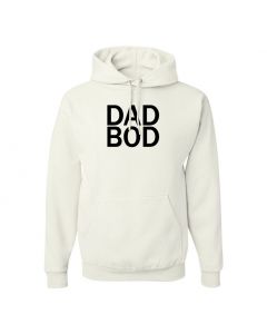 Dad Bod Mens Pullover Hoodies-White-Large