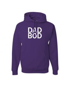Dad Bod Mens Pullover Hoodies-Purple-Large