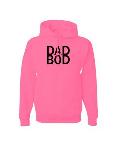 Dad Bod Mens Pullover Hoodies-Pink-Large