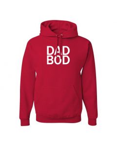 Dad Bod Mens Pullover Hoodies-Red-Large