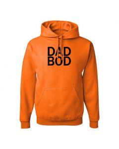 Dad Bod Mens Pullover Hoodies-Orange-Large