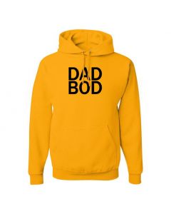 Dad Bod Mens Pullover Hoodies-Yellow-Large