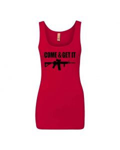 Come And Get It Graphic Clothing - Women's Tank Top - Red