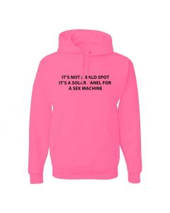 Its Not A Bald Spot, Its A Solar Panel For A Sex Machine Graphic Clothing - Hoody - Pink