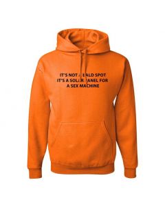 Its Not A Bald Spot, Its A Solar Panel For A Sex Machine Graphic Clothing - Hoody - Orange