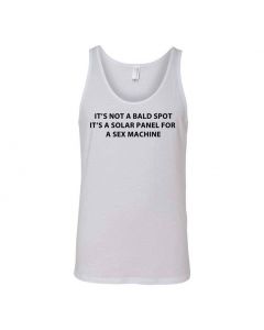 Its Not A Bald Spot, Its A Solar Panel For A Sex Machine Graphic Clothing - Men's Tank Top - White