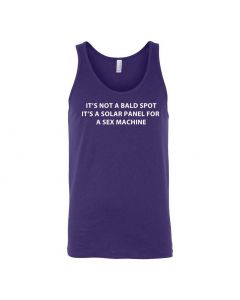 Its Not A Bald Spot, Its A Solar Panel For A Sex Machine Graphic Clothing - Men's Tank Top - Purple