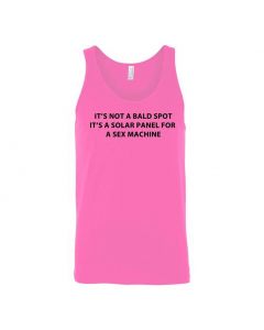 Its Not A Bald Spot, Its A Solar Panel For A Sex Machine Graphic Clothing - Men's Tank Top - Pink