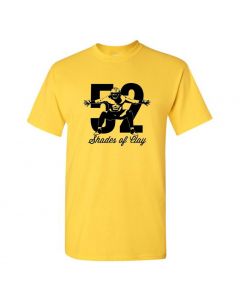 52 Shades Of Clay Graphic Clothing - T-Shirt - Yellow - Large