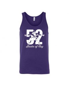 52 Shades Of Clay Graphic Clothing - Men's Tank Top - Purple