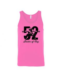 52 Shades Of Clay Graphic Clothing - Men's Tank Top - Pink