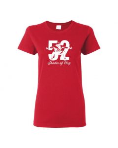 52 Shades Of Clay Matthews Womens T-Shirts-Red-Womens Large