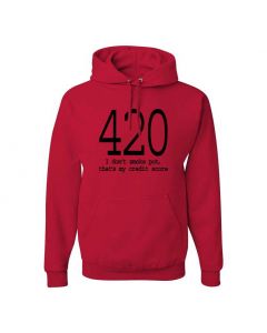 420 I Don't Smoke Pot, Thats My Credit Score Graphic Clothing - Hoody - Red