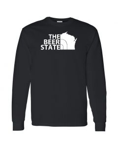 Wisconsin The Beer State Mens Long Sleeve Shirts