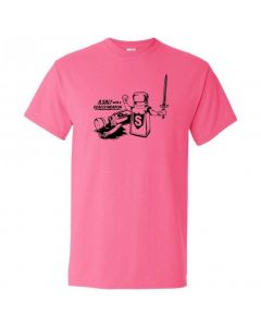 A Salt With A Deadly Weapon Youth T-Shirt-Pink-Youth Large