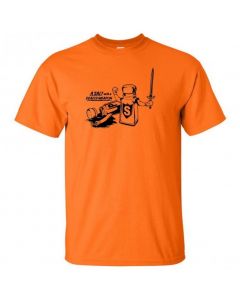 A Salt With A Deadly Weapon Youth T-Shirt-Orange-Youth Large