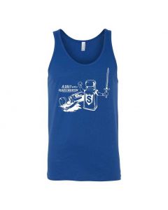 A Salt With A Deadly Weapon Graphic Clothing - Men's Tank Top - Blue