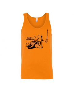 A Salt With A Deadly Weapon Graphic Clothing - Men's Tank Top - Orange