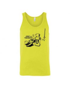 A Salt With A Deadly Weapon Graphic Clothing - Men's Tank Top - Yellow