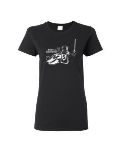 A Salt With A Deadly Weapon Womens T-Shirts-Black-Womens Large