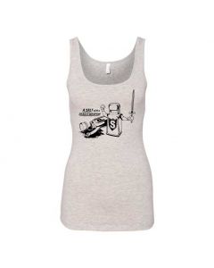 A Salt With A Deadly Weapon Graphic Clothing - Women's Tank Top - Gray