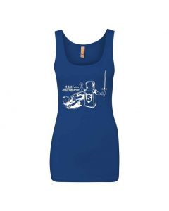 A Salt With A Deadly Weapon Graphic Clothing - Women's Tank Top - Blue