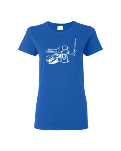 A Salt With A Deadly Weapon Womens T-Shirts-Blue-Womens Large