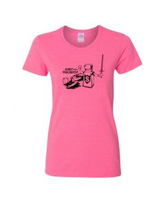 A Salt With A Deadly Weapon Womens T-Shirts-Pink-Womens Large