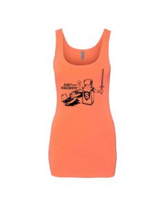 A Salt With A Deadly Weapon Graphic Clothing - Women's Tank Top - Orange