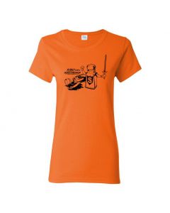 A Salt With A Deadly Weapon Womens T-Shirts-Orange-Womens Large