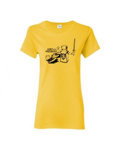 A Salt With A Deadly Weapon Womens T-Shirts-Yellow-Womens Large