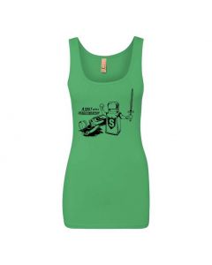 A Salt With A Deadly Weapon Graphic Clothing - Women's Tank Top - Green