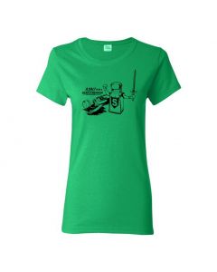 A Salt With A Deadly Weapon Womens T-Shirts-Green-Womens Large