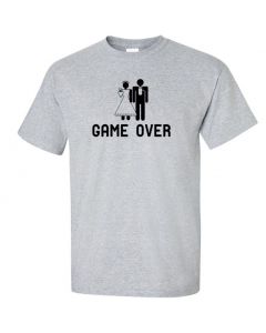 Game Over Graphic Clothing - T-Shirt - Gray