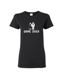 Game Over Womens T-Shirts-Black-Womens Large