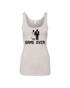 Game Over Graphic Clothing - Women's Tank Top - Gray