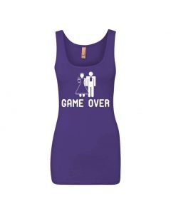Game Over Graphic Clothing - Women's Tank Top - Purple