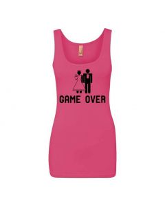 Game Over Graphic Clothing - Women's Tank Top - Pink