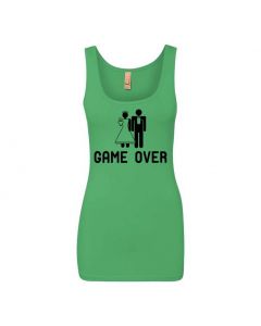 Game Over Graphic Clothing - Women's Tank Top - Green