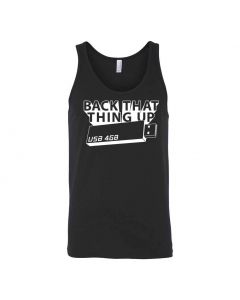 Back That Thing Up Graphic Clothing - Men's Tank Top - Black
