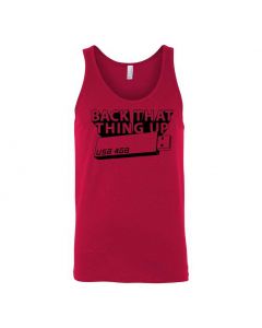 Back That Thing Up Graphic Clothing - Men's Tank Top - Red