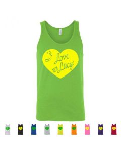 I Love Lacy Graphic Mens Tank Top