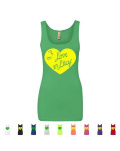 I Love Lacy Green Bay Packers Graphic Womens Tank Top