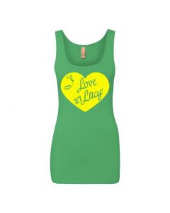 I Love Lacy Graphic Clothing - Women's Tank Top - Green