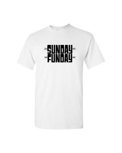 Sunday Funday Mens T-Shirts-White-Large
